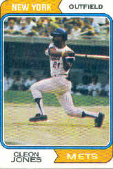1974 Topps Baseball Cards      245     Cleon Jones